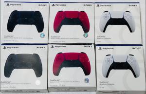 Joystick de Ps5 : branco • vermelho • preto