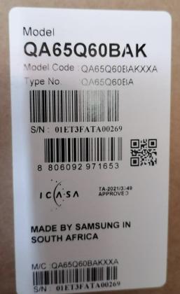 Tv Samsung 65”  QLED  4K  Q60B