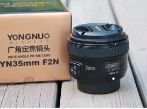 lente 35mm pra Nikon/YONGNOU