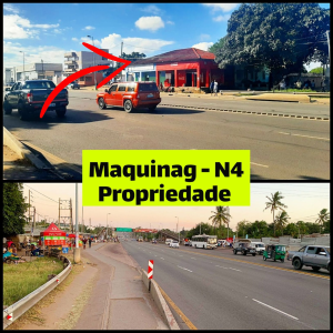 Propriedade na N4 - Maquinag a Berma da Estrada