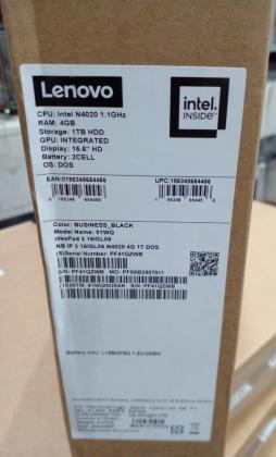 Lenovo ideapad 3  celeron  15.6”  1TB hdd  4gb ram na caixa selado ( stock limitado )