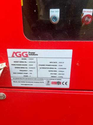 Gerador AGG 55KVA Diesel