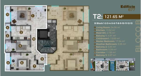 Apartamento T2 no 677