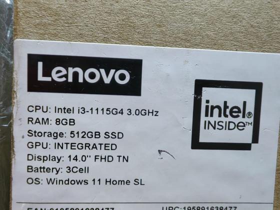 Laptop Lenovo Ideapad 3 i3 11th 8GB RAM 512GB SSD OpenBox