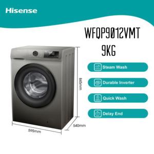 Hisense WASHING MACHINE WFQP9012MT 12KG Display Smart SELADA