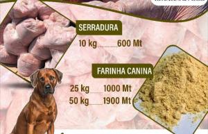 ALIMENTAÇÃO CANINA FARINHA DE SOJA E SERRADURA