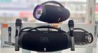 JBL BOOMBOX 3 SMALL COM 2 MICROFONES DE BOA QUALIDADE (GENÉRICO). SOM, NOVOS E SELADOS