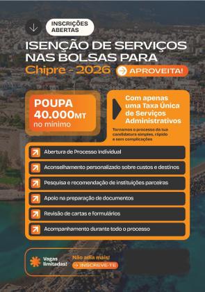 BOLSAS DE ESTUDO PARA CHIPRE DO NORTE, ITÁLIA E CHINA. 🇨🇾🇮🇹🇨🇳