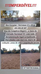 Terrenos 15x30 - a 2min da estrada