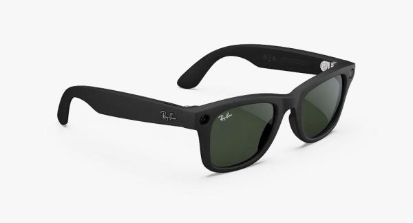 Oculos Ray-Ban Meta Wayfarer Gen 1 shiny black Clear S53