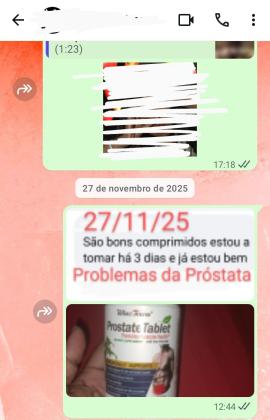 Cápsulas para saúde da Próstata
